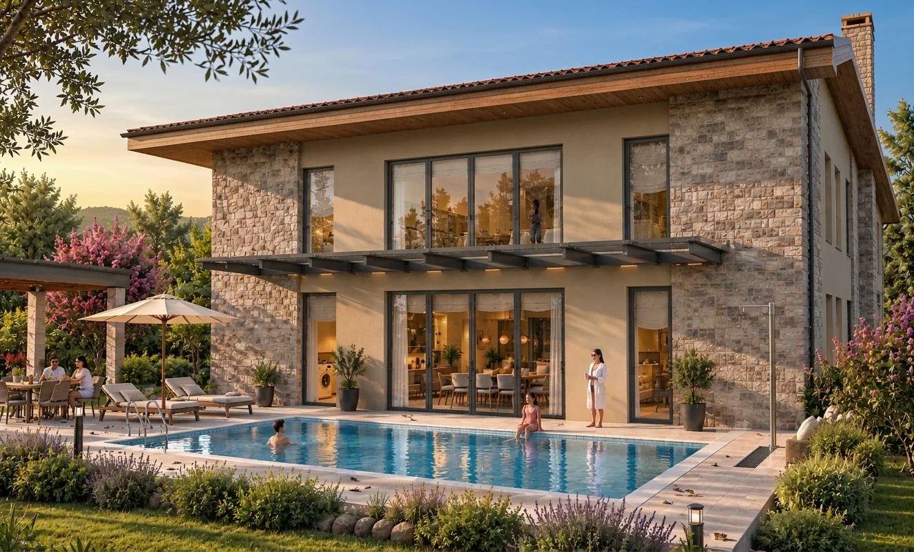 Contemporary Stone Villa
